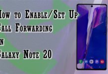 Galaxy Note 20에서 착신 전환을 활성화하고 설정하는 방법