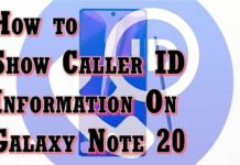 Galaxy Note 20에서 발신자 번호 표시 기능을 활성화하는 방법