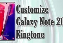 Galaxy Note 20 벨소리 설정에 액세스하고 관리하는 방법