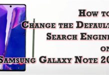 Samsung Galaxy Note 20에서 기본 검색 엔진을 변경하는 방법