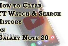 Samsung Galaxy Note 20에서 YouTube 시청 및 검색 기록을 지우는 방법