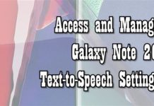 Samsung Galaxy Note 20에서 Text-to-Speech 설정에 액세스하고 관리하는 방법