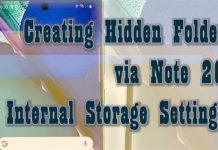 Samsung Galaxy Note 20에서 숨겨진 폴더를 만드는 방법