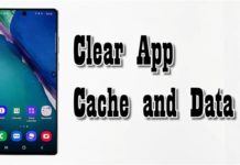 Galaxy Note 20 앱 캐시 및 데이터를 지우는 방법