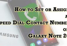 Samsung Galaxy Note 20에서 단축 다이얼 번호를 설정하는 방법