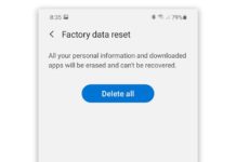 Galaxy Note 20 공장 초기화 방법