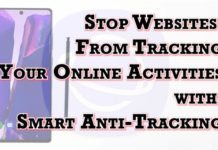 Galaxy Note 20 Samsung 인터넷 브라우저에서 추적 쿠키를 제거하는 방법