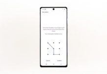 Galaxy Note20에서 패턴 화면 잠금을 설정하는 방법