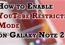 Samsung Galaxy Note 20에서 YouTube 제한 모드를 활성화하는 방법