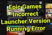 에픽 게임 잘못된 실행기 버전 실행 오류 빠르고 쉬운 수정