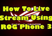 ROG Phone 3을 사용한 라이브 스트리밍 방법