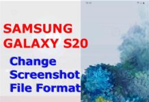Galaxy S20에서 기본 스크린 샷 형식을 변경하는 방법