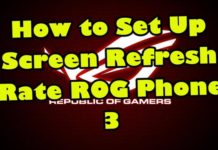 화면 재생률 ROG Phone 3 설정 방법