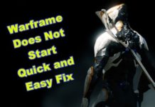 Warframe이 빠르고 쉬운 수정을 시작하지 않습니다