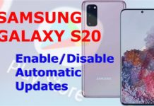 Galaxy S20에서 자동 업데이트를 활성화 및 비활성화하는 방법