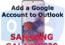 Galaxy S20에서 Outlook에 Google 계정을 추가하는 방법