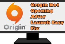 Easy Fix를 시작한 후 Origin이 열리지 않음