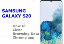 Galaxy S20에서 브라우징 데이터를 지우는 방법 (Chrome)