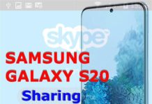 Galaxy S20에서 Skype 프로필을 공유하는 방법