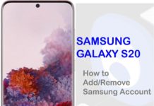 Galaxy S20에서 Samsung 계정을 추가하고 제거하는 방법