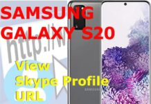 Galaxy S20에서 Skype 프로필 URL을 보는 방법
