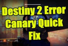 데스티니 가디언 즈 오류 카나리아 빠른 수정