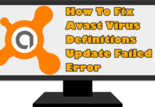 Avast 바이러스 정의 업데이트 실패 오류 쉬운 수정