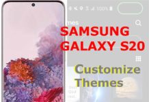 스톡 갤럭시 테마로 Galaxy S20 테마를 사용자 정의하는 방법