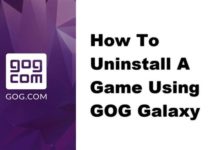 GOG Galaxy를 사용하여 게임을 제거하는 방법