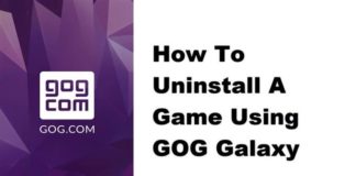 GOG Galaxy를 사용하여 게임을 제거하는 방법