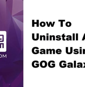 Como desinstalar um jogo usando o GOG Galaxy