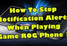ROG Phone 3 게임을 할 때 알림 경고를 중지하는 방법