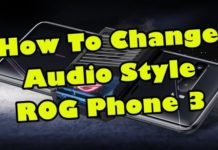 오디오 스타일 ROG Phone 3 변경 방법
