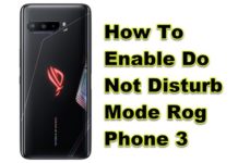 방해 금지 모드를 활성화하는 방법 ROG Phone 3