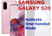 Galaxy S20 한손 모드 활성화 및 사용 방법