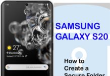 Galaxy S20에서 보안 폴더를 만드는 방법