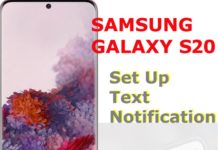 Galaxy S20에서 문자 알림을 설정하는 방법