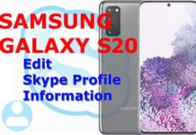 Galaxy S20에서 Skype 프로필 정보를 관리하고 편집하는 방법