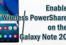Samsung Galaxy Note 20에서 무선 PowerShare를 활성화하고 사용하는 방법