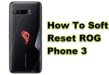 ROG Phone 3 소프트 리셋 방법