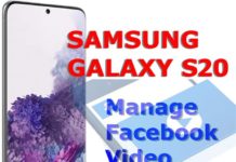 Galaxy S20에서 Facebook 비디오 설정을 관리하는 방법