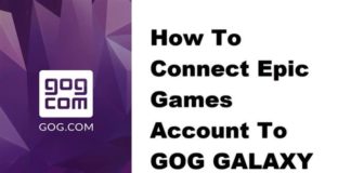 에픽 게임즈 계정을 GOG GALAXY에 연결하는 방법