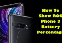 ROG Phone 3 배터리 비율 표시 방법