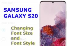 Galaxy S20 글꼴 크기를 조정하거나 변경하는 방법