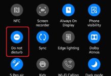 켜는 방법 삼성에서 방해하지 마십시오