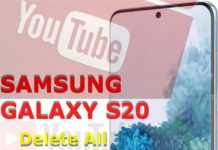Galaxy S20에서 모든 YouTube 다운로드를 삭제하는 방법