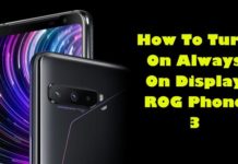 Always On Display ROG Phone 3을 켜는 방법
