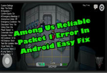 Android Easy Fix에서 신뢰할 수있는 패킷 1 오류