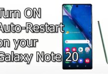 Samsung Galaxy Note 20에서 자동 재시작을 활성화하는 방법