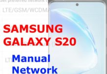 Galaxy S20 네트워크 모드를 수동으로 구성하거나 변경하는 방법